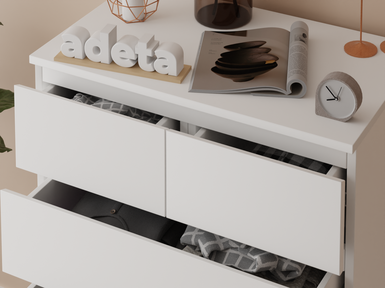 Изображение товара Комод Мальм 26 white ИКЕА (IKEA), 80x48x123 см на сайте adeta.ru
