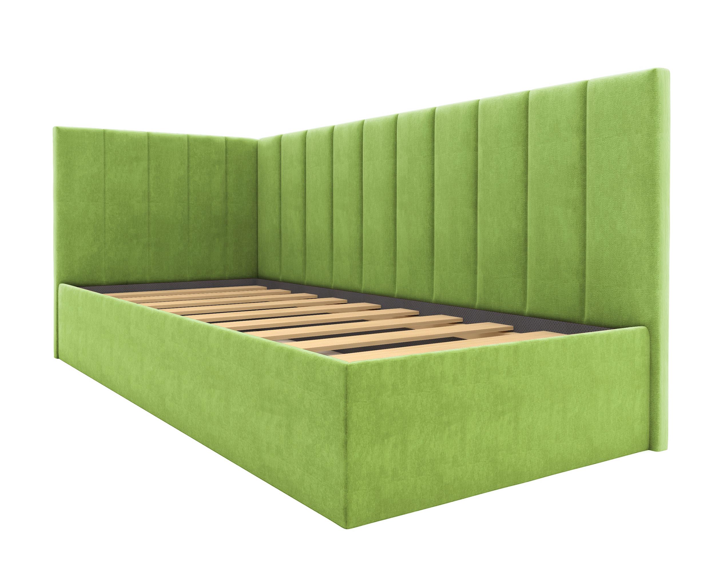 Детская кровать Равенна Угол А зеленая изображение товара