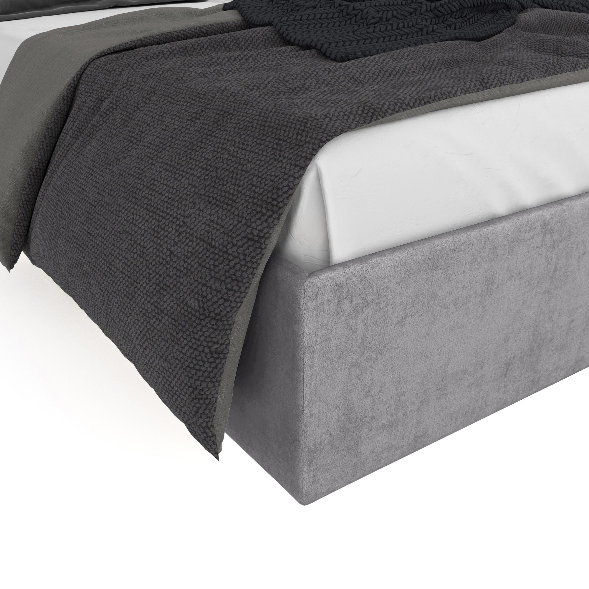 Кровать Липси серый 200х200 изображение товара