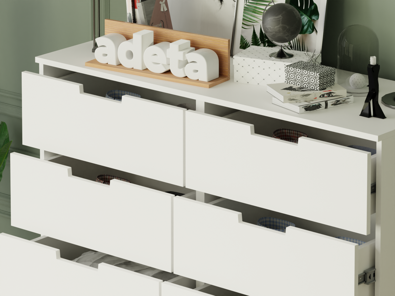Изображение товара Комод Нордли 16 white ИКЕА (IKEA), 120x45x130 см на сайте adeta.ru