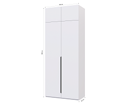 Изображение товара Распашной шкаф Пакс Альхейм 22 white (black) ИКЕА (IKEA) на сайте adeta.ru